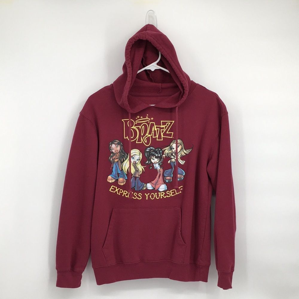 Bratz Hoodie Sweatshirt Express Yourself Juniors Large 11-13 - Picture 1 of 5